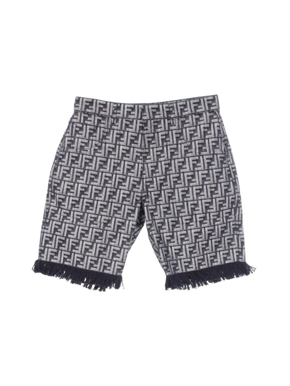 Fendi Denim Pants Zucchini Fringe Half Cotton